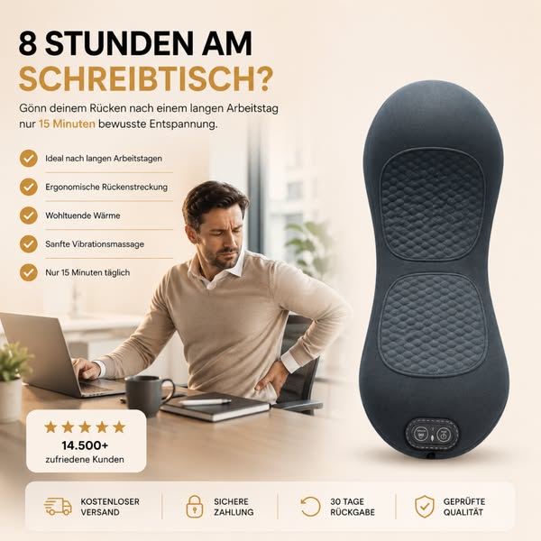 Nach dem Bürotag: 15 Min. für den Rücken