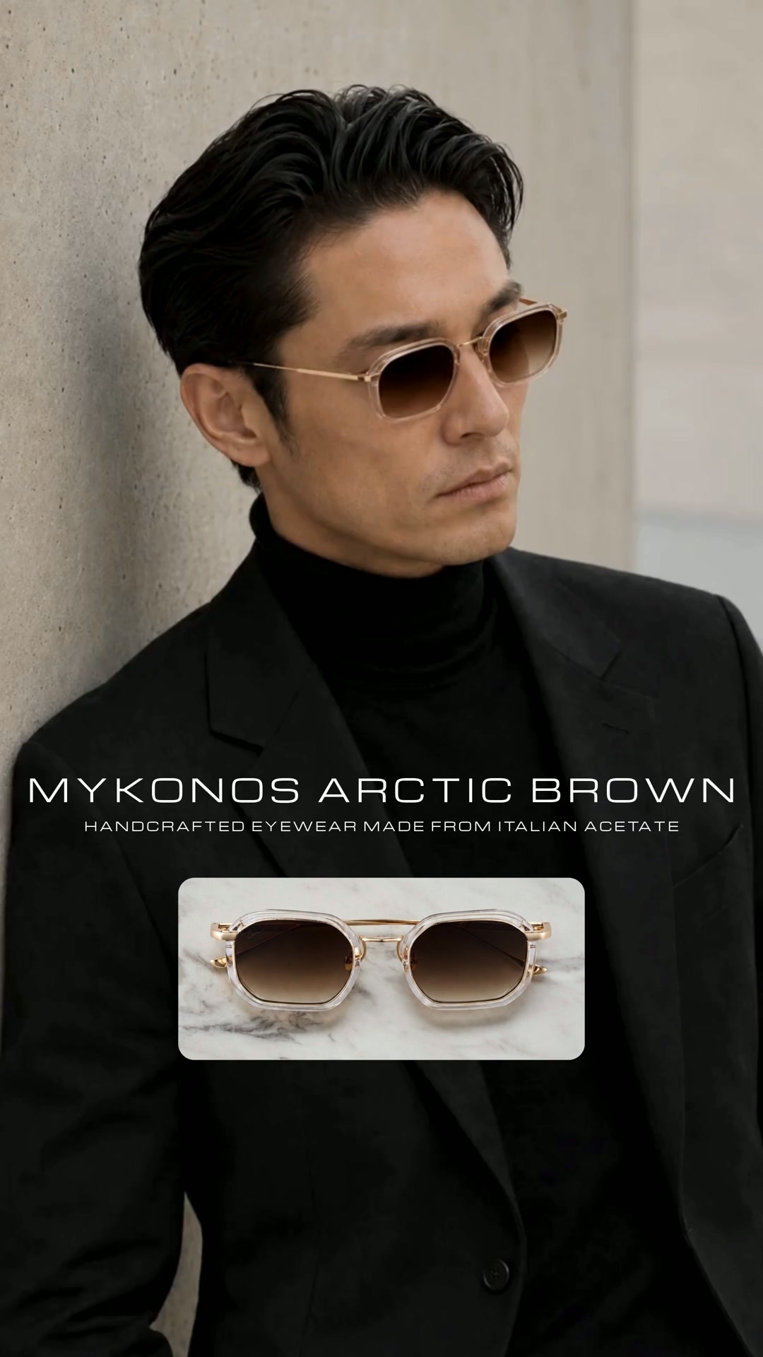 Step into confidence with our handcrafted acetate frames, designed to stand out.