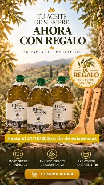 PROMOCIÓN OCTUBRE: AOVE + REGALO.