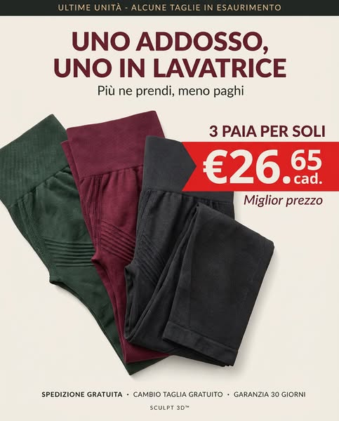 2 pezzi a 29,95€ cad.