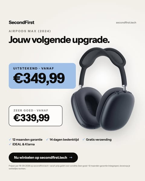 AirPods Max (2024) vanaf €339,99