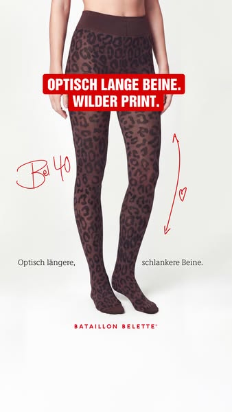 Optisch längere Beine. Null Quetschen.