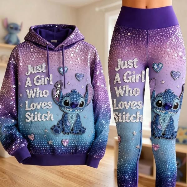 Sparkle Ohana - Personalized Ohana Hoodie and Leggings - Draconer