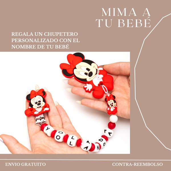 Tu bebé se merece lo mejor, regálale un chupetero personalizado.