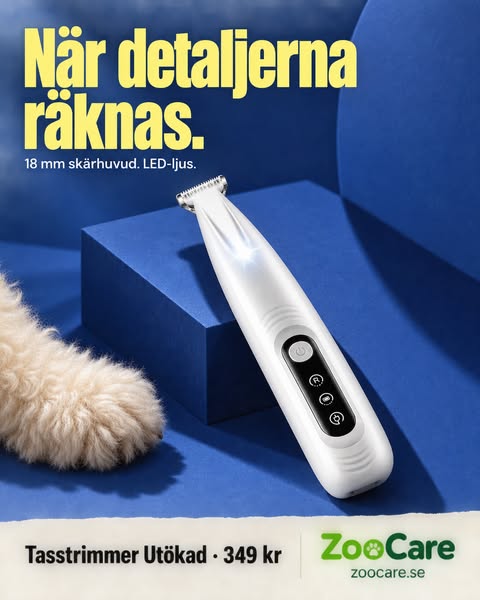 18 mm skärhuvud och LED-ljus