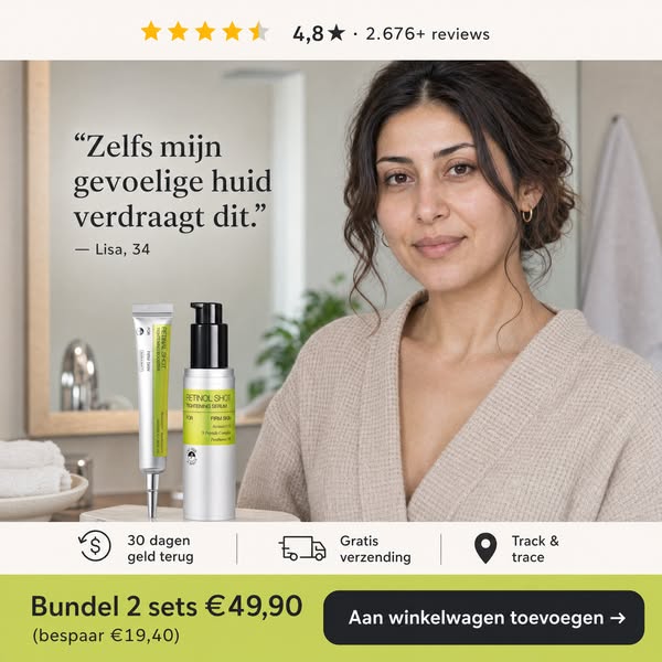 2 sets €49,90 · 30 dagen garantie