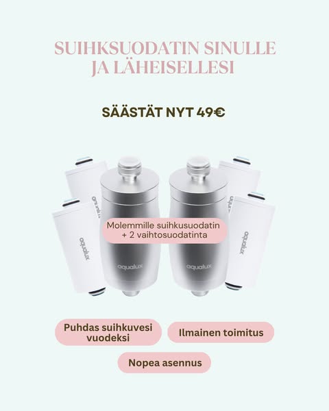 Suomen suosituin suihkusuodatin