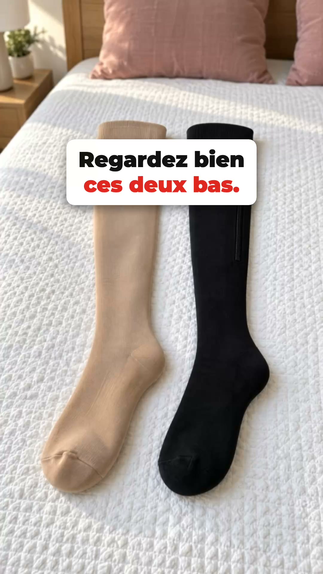 Regardez bien ces deux bas
