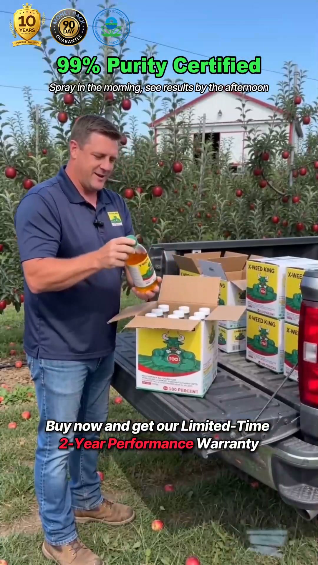 Highly effective—double your money back if it doesn't work.
