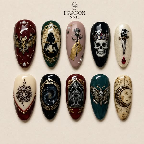 Dark Ritual Gothic Elegance Press On Nails