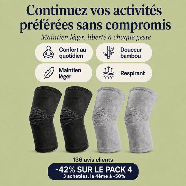 COMPRESSFLEX.COM NOUVEAU : le confort dont vos genoux ont besoin