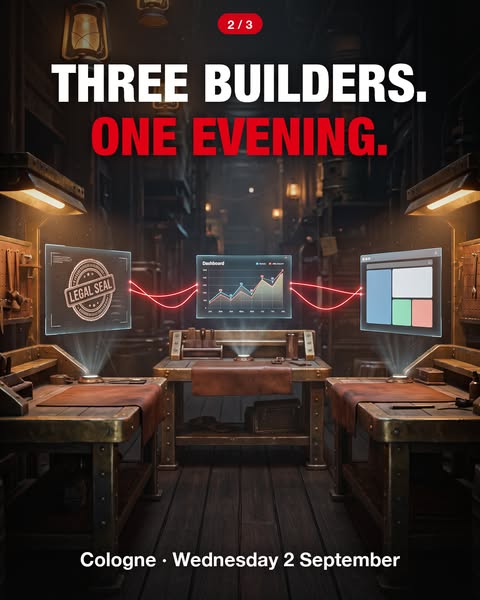 Three builders, one evening