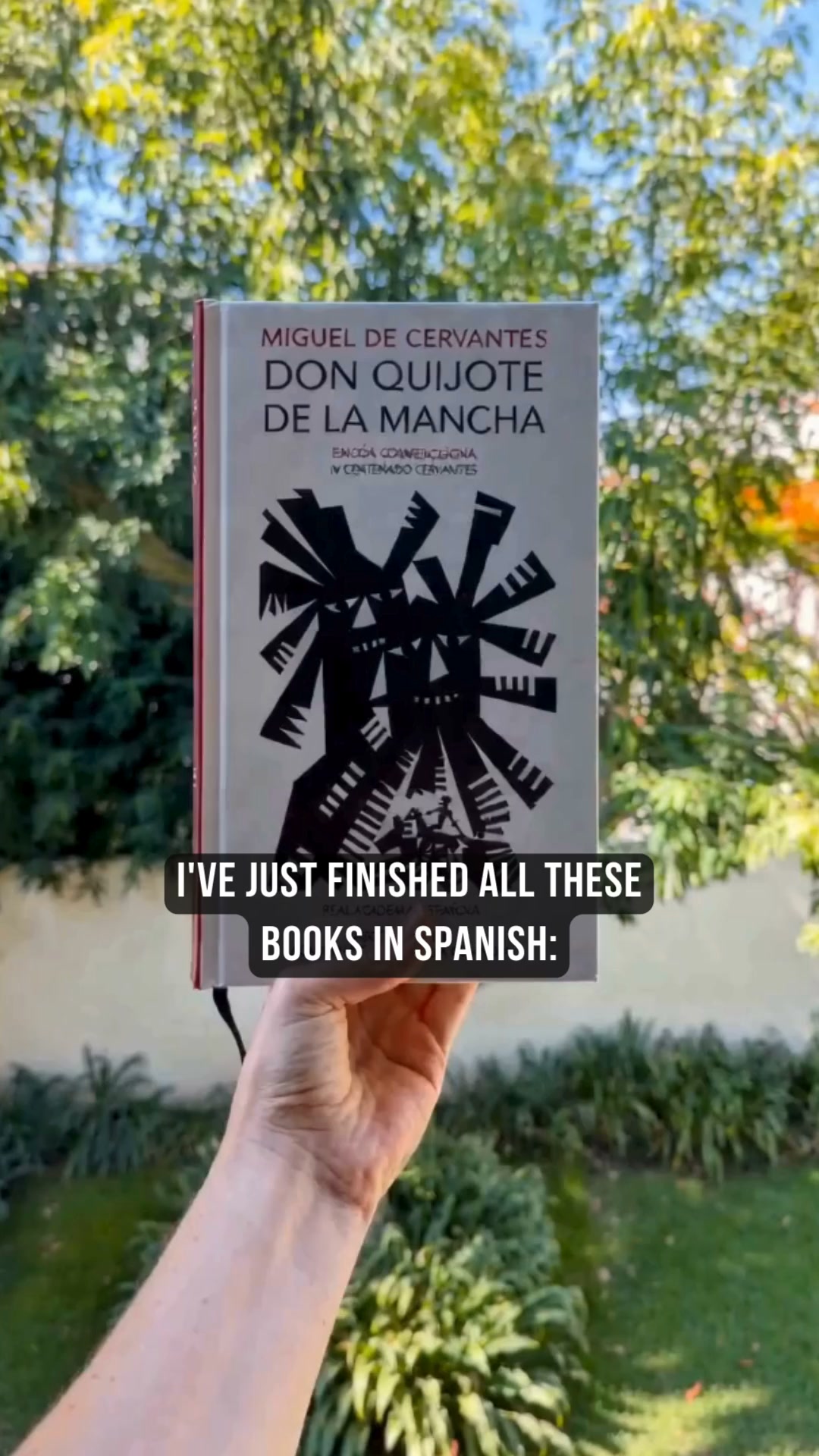 Nine books finished — in Spanish