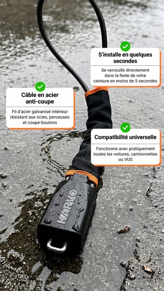 Protégez votre voiture contre le vol en quelques secondes.
