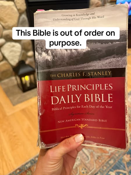 This Bible is out of order on purpose.