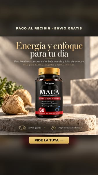 Maca 1900 mg · Envío gratis y pago al recibir