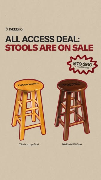 D'Addario Stool Sale