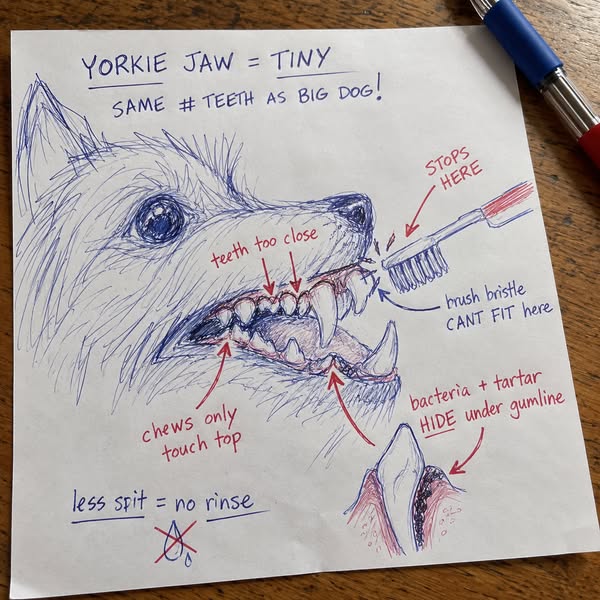 Why small dogs get rotten teeth fast