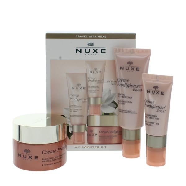 £21.50 - Nuxe Creme Face Cream Night Balm Eye Balm Gift Set