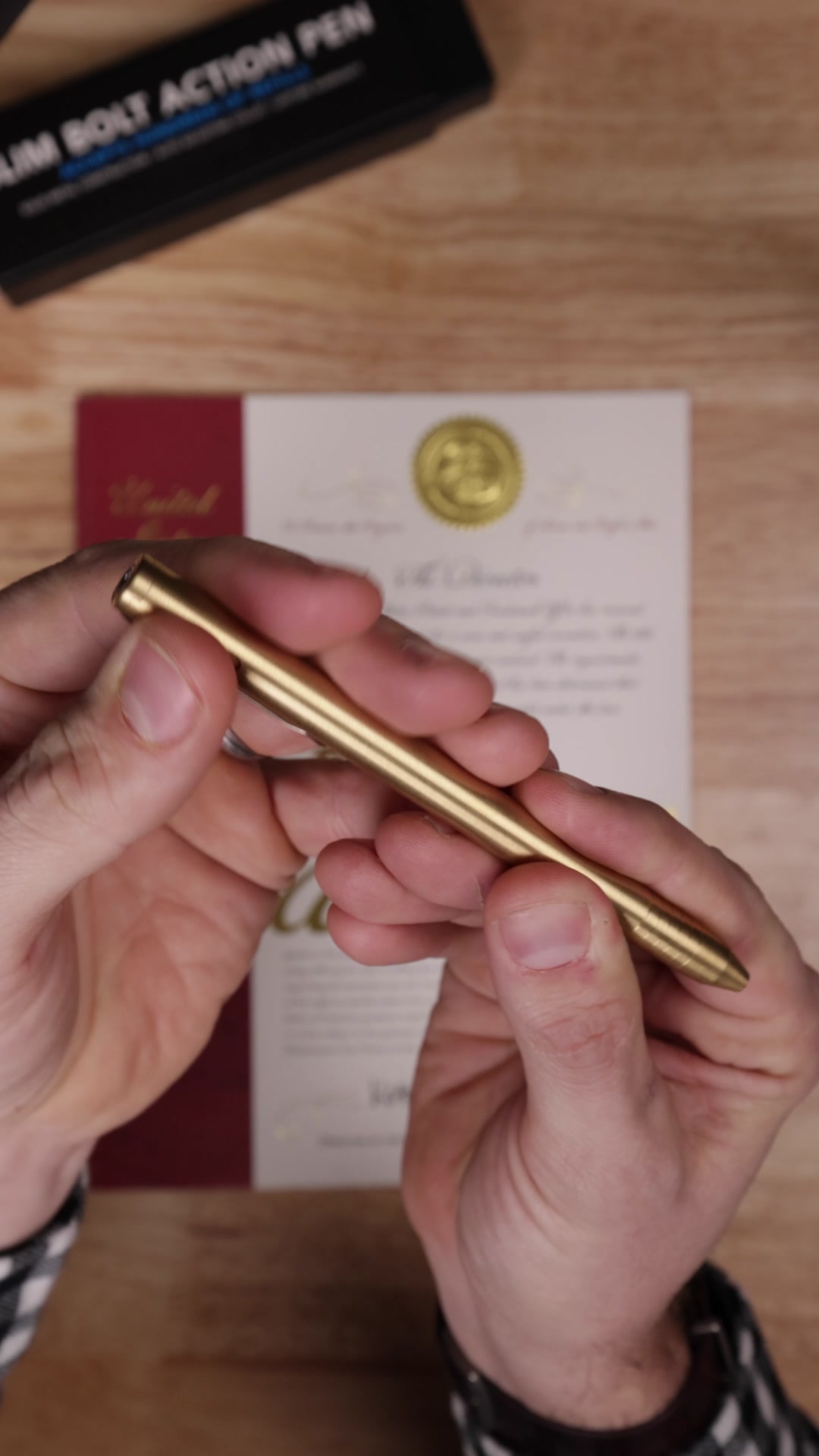 Check out everyday carry pens made of Titanium, Zirconium and more.
