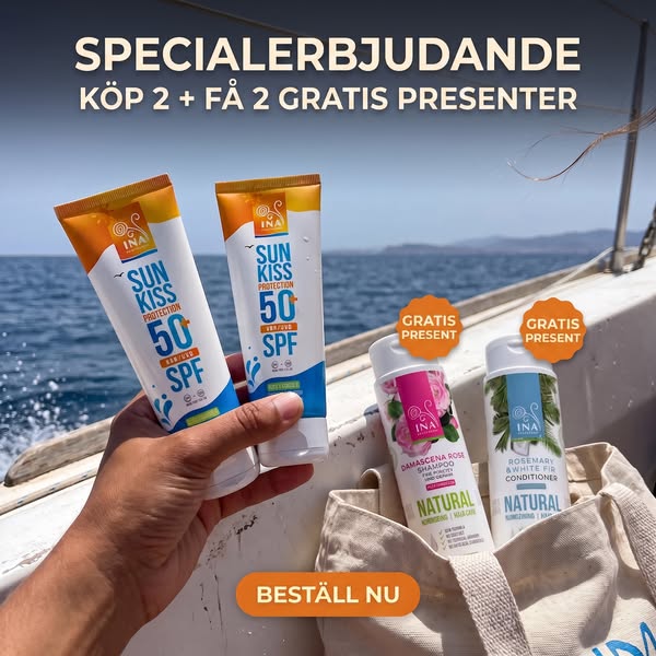 Köp 2 solkrämer och få 2 gåvor