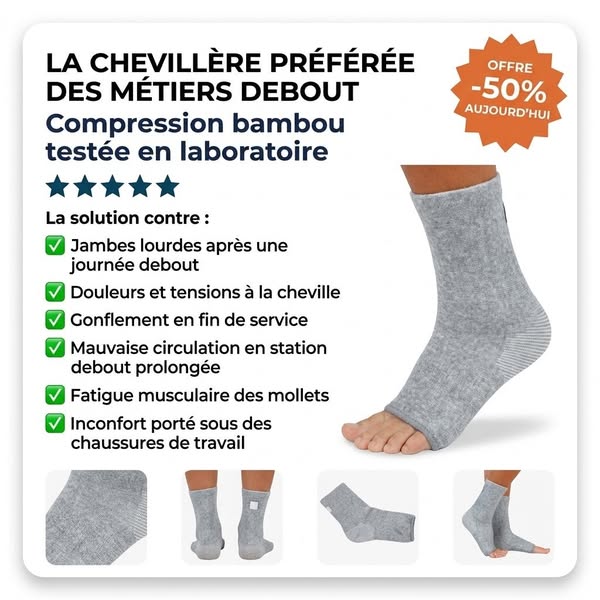 SoftFlex, la chevillère préférée des métiers debout