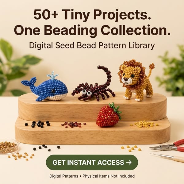 50+ Seed Bead Patterns — One PDF