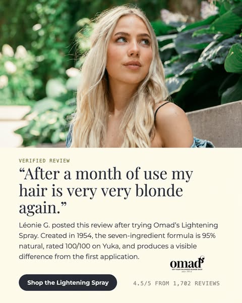 Bring back the blonde you remember