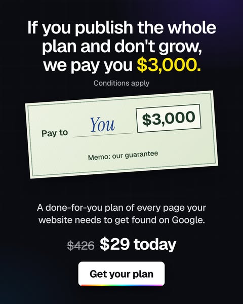Your full SEO page plan ($29)