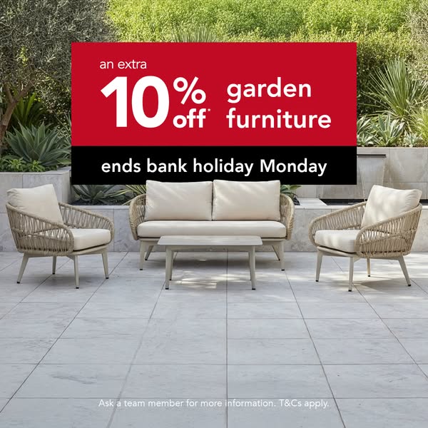 Casa Oasis Aluminium Garden Sofa Set, 4 Seater, Caramel