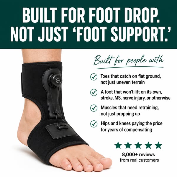 Built for Foot Drop. Not Just "Foot Support.