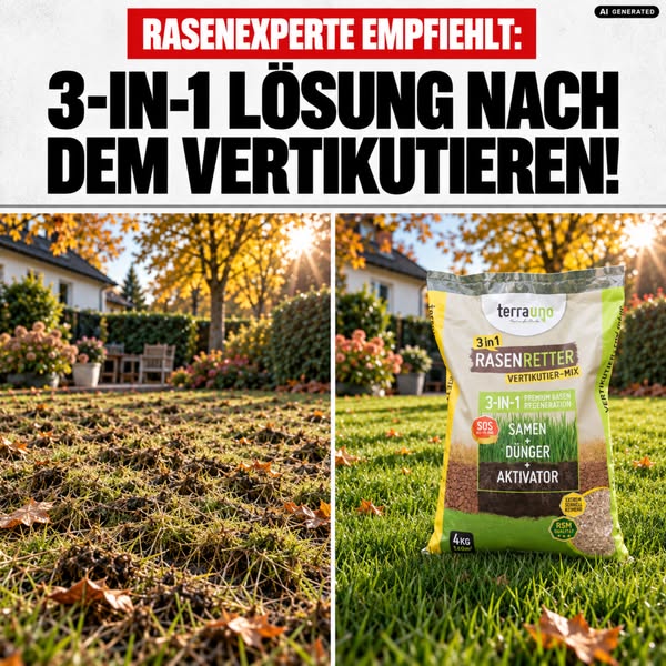 Nach dem Vertikutieren richtig nachbehandeln!