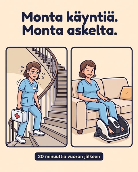 Paljon käyntejä. Paljon askelia.