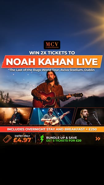 Noah Kahan Weekend In Dublin! Win x2 Tickets
