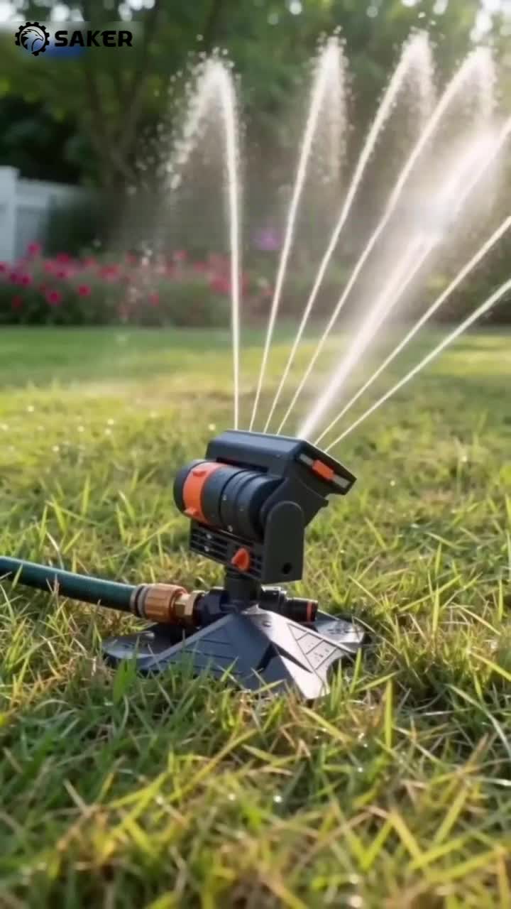 Adjustable Oscillating Sprinkler Wide Coverage