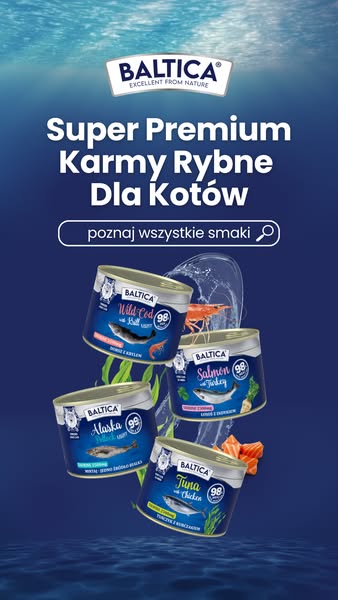 Karmy mokre dla kotów z rybą