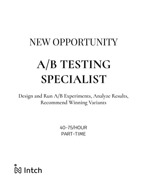 A/B Testing Specialist
