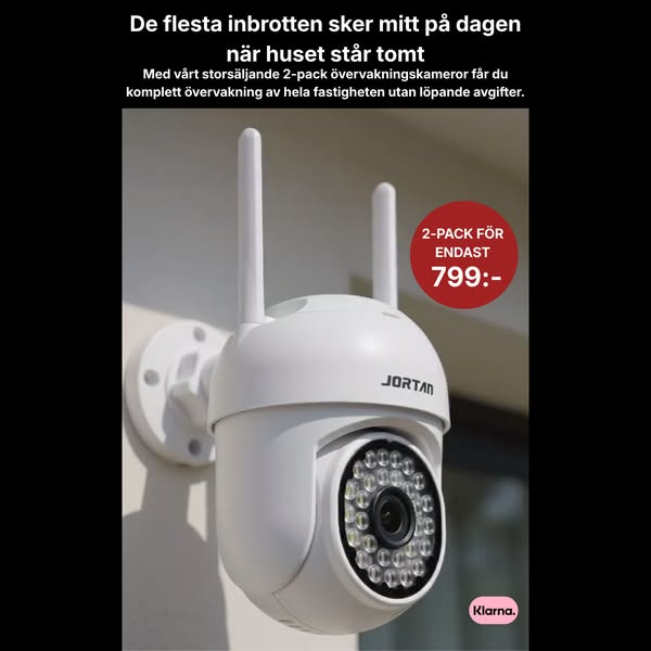 En kamera räcker sällan – Skydda både entré och baksida med 2 smarta ö