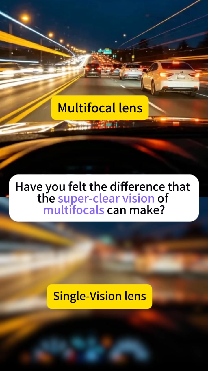 Upgrade your vision: multifocal contact lenses.