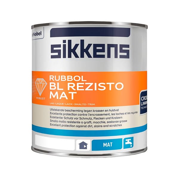 Sikkens Rubbol BL Rezisto Mat 1 liter Donkere kleur
