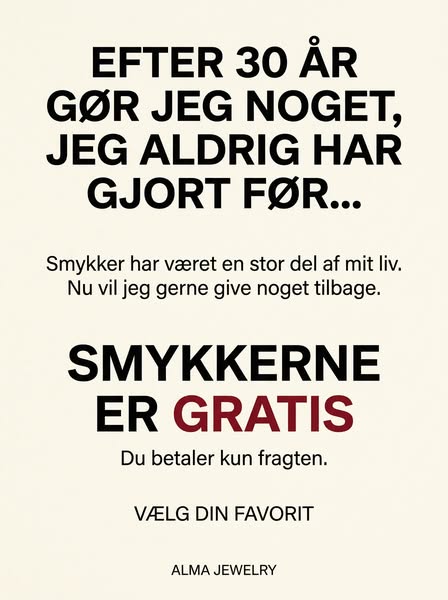Alt er gratis.