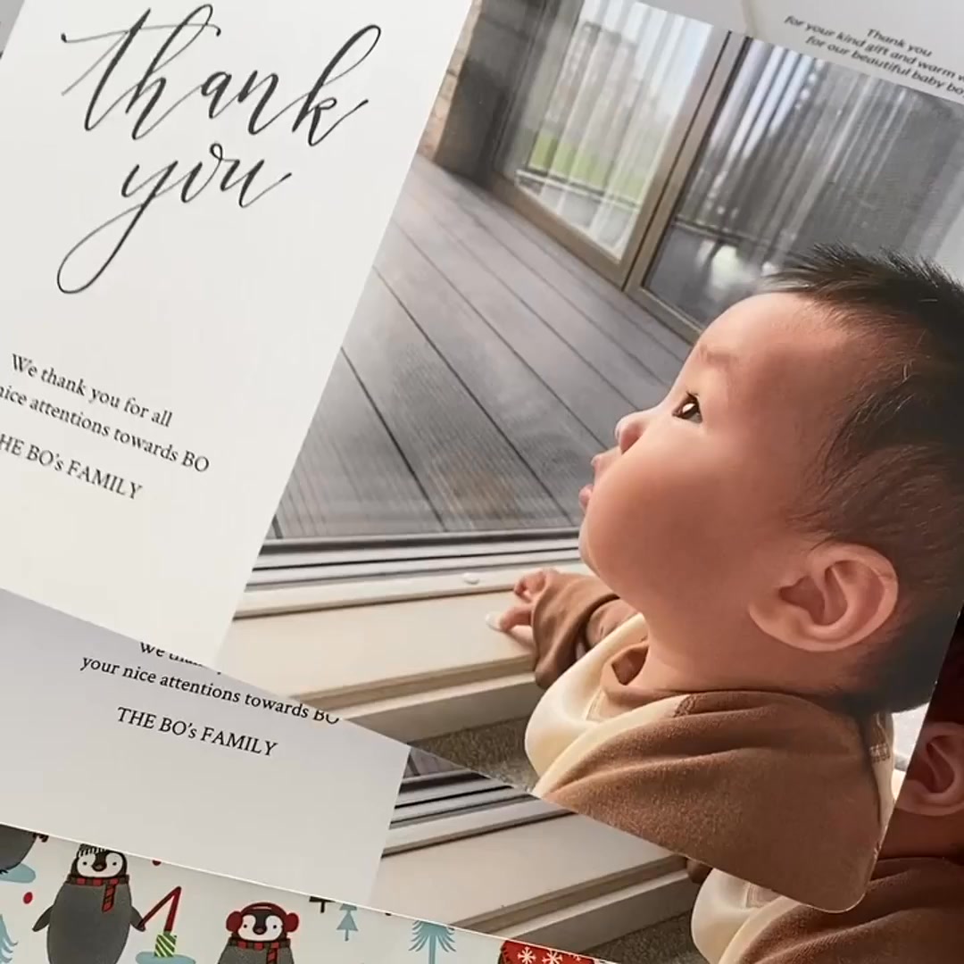 70% off baby thank you cards