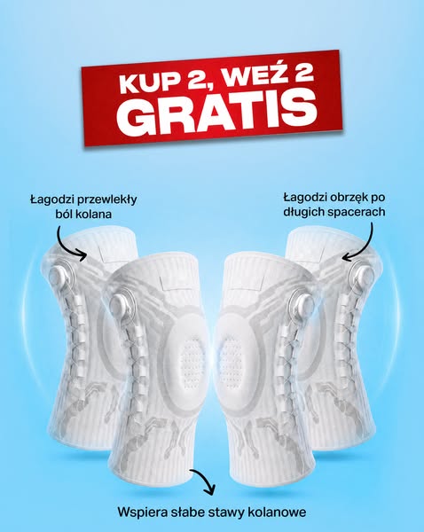 Opaska stabilizująca na kolano z pokrętłem