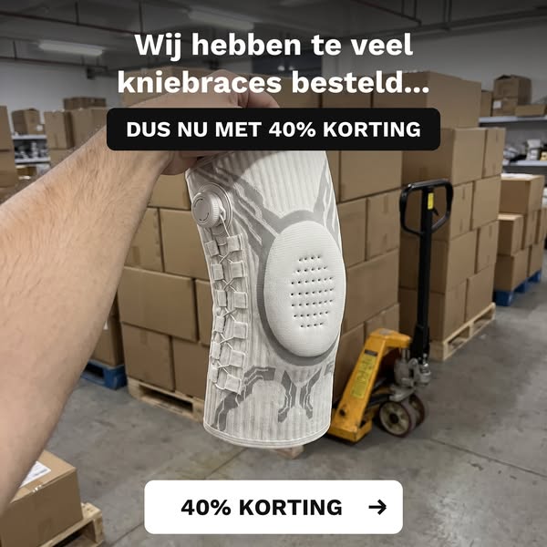 40% KORTING – Laat je knieën je niet tegenhouden