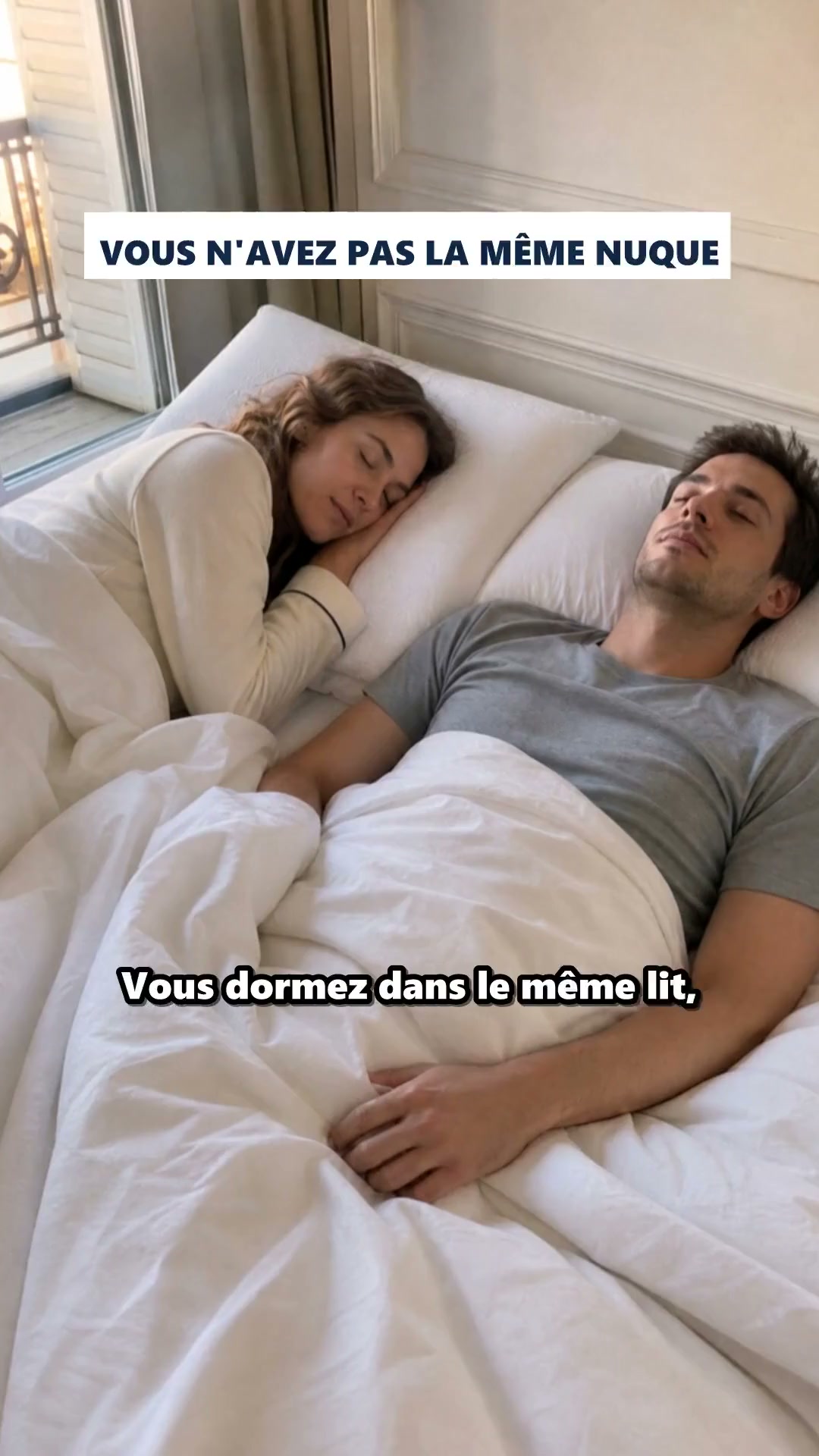 Même lit. Pas la même hauteur.