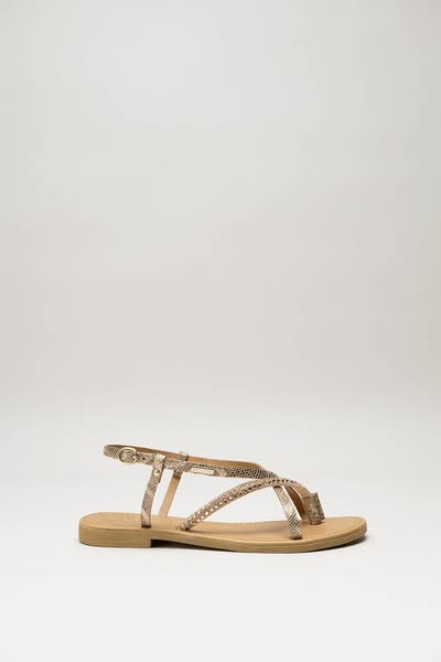 Scapa - Goud Sandaal plat
