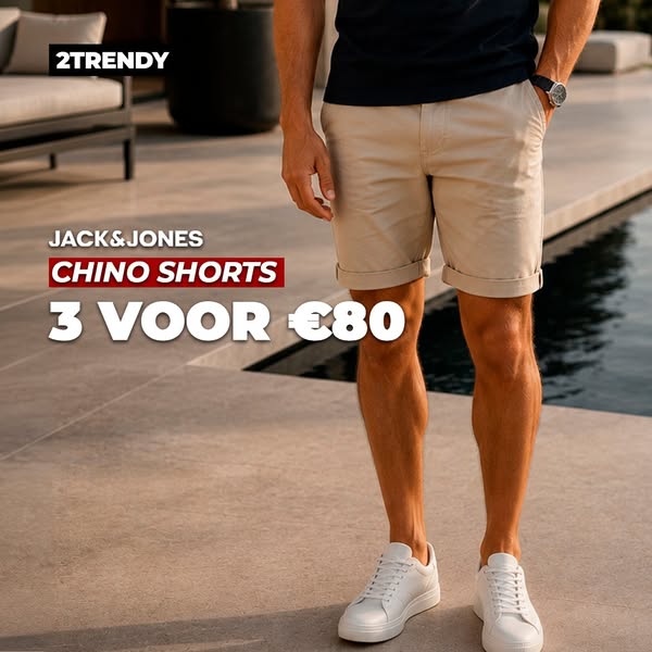 Zomerdeal: 3 shorts voor €80