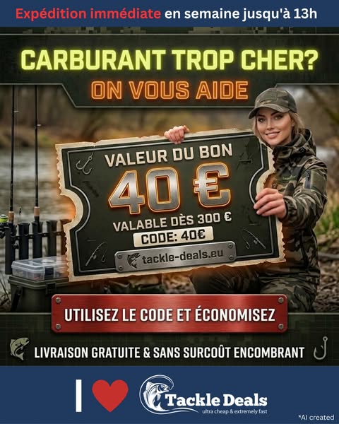 Tackle-Deals.eu - Offres de pêche à bas prix avec livraison rapide
