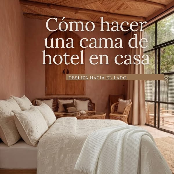 Cama de hotel en casa
