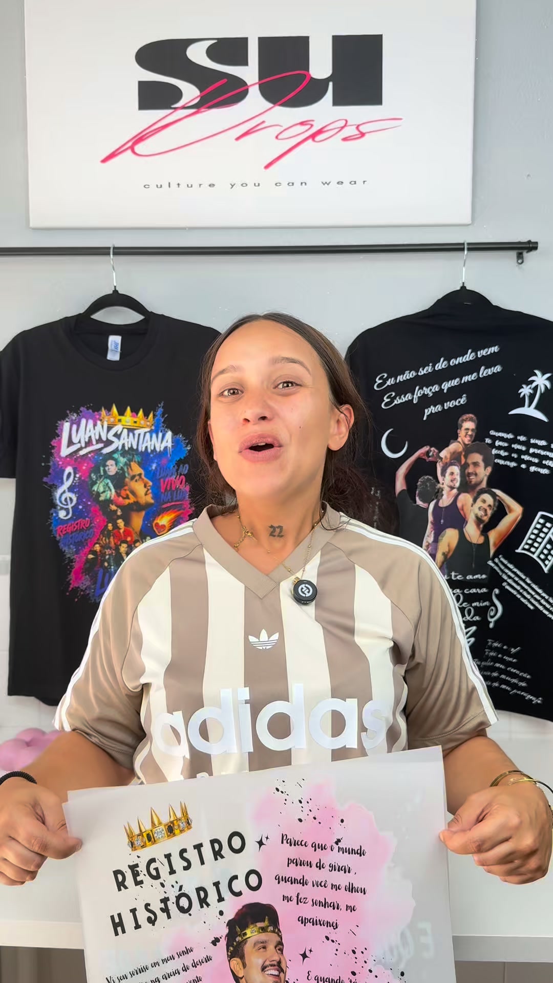 Luan Santana. Design exclusivo, só nesta drop.